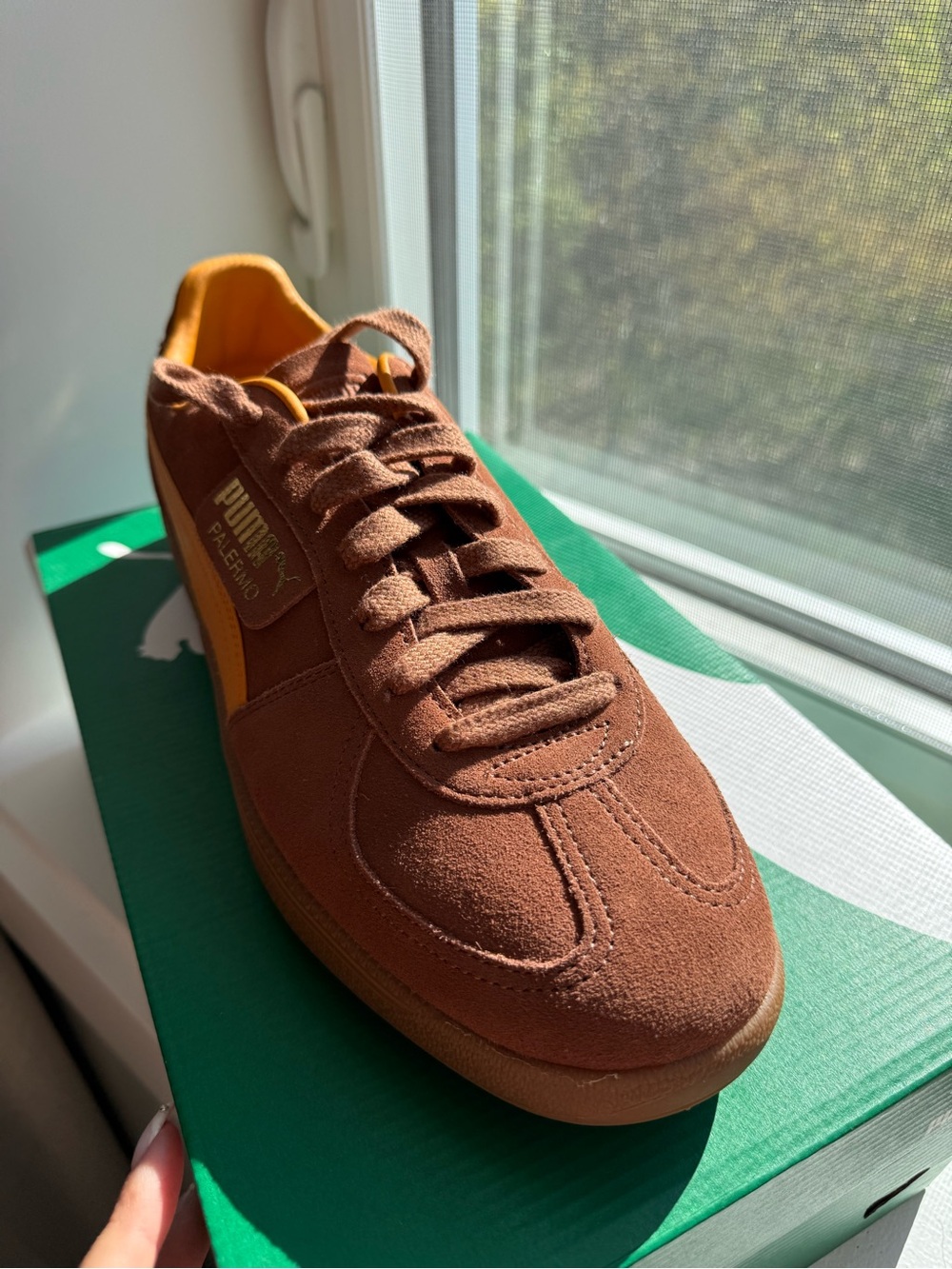 Puma Palermo - Men’s - Mushroom Brown & Ginger Tea - Picture 3 of 4